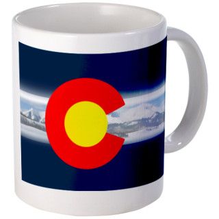 Colorado Rockies Flag Mug by lindasartwork