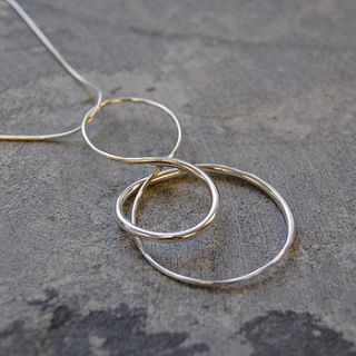 silver infinity loop necklace by otis jaxon silver and gold jewellery