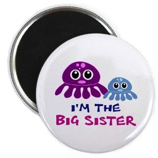 Octopus Big Sister Magnet by bikkisisters