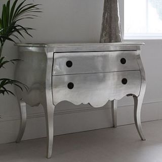 silver french chest of drawers by out there interiors