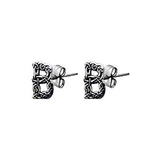 Celtic Letter "B" Pewter Stud Earrings Celtic Jewelry Jewelry