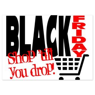 Black Friday Shopping Cart Invitations by insanitycafe