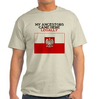 Polish Heritage Ash Grey T Shirt by rightgear
