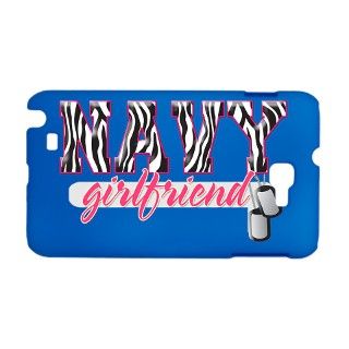 Navy Zebra Girlfriend Print Galaxy Note Case by Admin_CP2712226