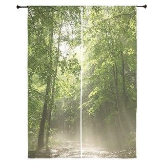 Spring Forest Mist Curtains by FantasyArtDesigns