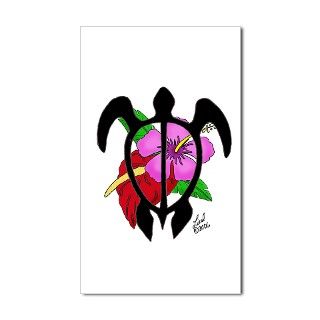 Hawaiian Flower Rectangle Decal by lieslhonuflower