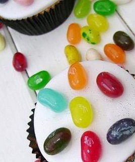 12 gourmet jelly bean cupcakes by the small cake shop