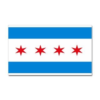 Chicago Flag Rectangle Decal by chicagoflag