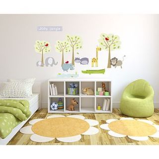 jolly jungle fabric wall stickers by littleprints