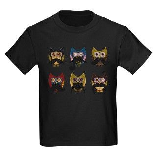 Cute owls with mustaches T Shirt by brainvittles