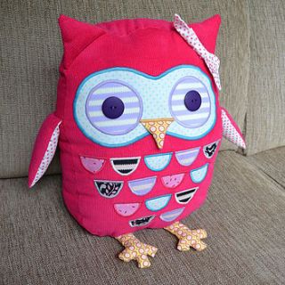 decorative owl cushion by coral candy