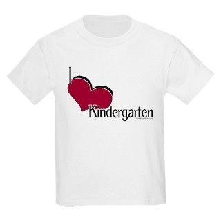 I Love Kindergarten Kids T Shirt by bysandra