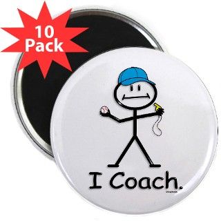 BB Baseball Coach 2.25 Magnet (10 pack) by busysports