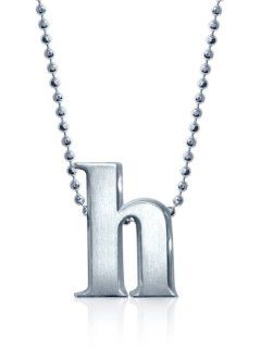 Alex Woo "Little Letters" Sterling Silver Letter H Pendant Necklace, 16" Jewelry