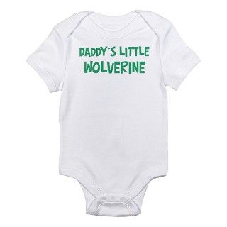 Daddys little Wolverine Infant Bodysuit by animally