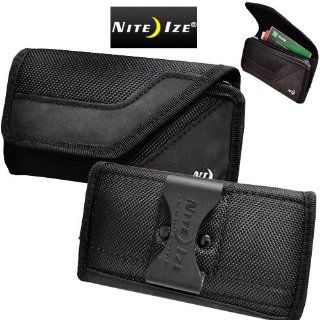Samsung Galaxy Victory 4G Nite Ize Heavy Duty Black Horizontal Cargo Wallet Nylon Storage Case with Velcro Closure. Big Enough to Carry your phone with the Otterbox Defender Case on it. Inside Extra Storage Pocket. Cell Phones & Accessories