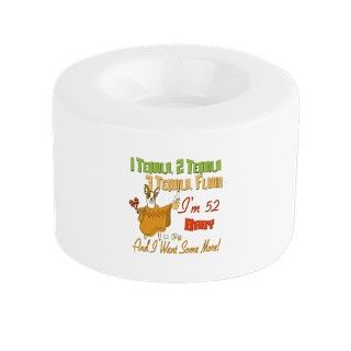 Tequila Birthday 52.png Small Tealight Candle Hold by fracturedtees