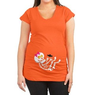 Maternity Skeleton Baby Girl T Shirt by IStillLiveWithMyParentsHC