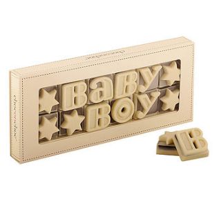 baby boy chocolates by chocolate on chocolate