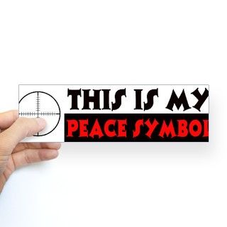 My Peace Symbol Bumper Sticker by policeshoppe