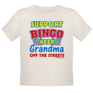 Support Bingo Grandma Tee by ironydesigns