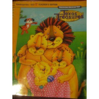 Texas Treasures (A reading/language arts program, Kindergarten Unit 1) Bear, DoleAugust 9780022000578 Books