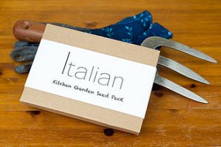 italian kitchen garden seed pack by london herb garden
