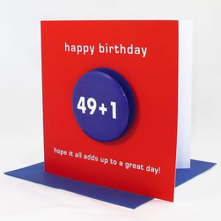 special age badge birthday card by think bubble