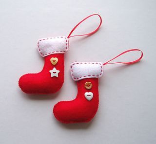 mini christmas stockings by ilovehearts