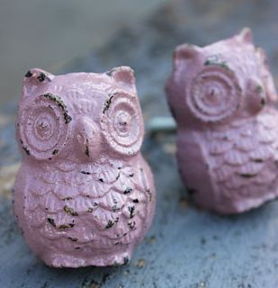 calamine owl door knob by the forest & co