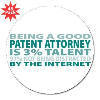 Good Patent Attorney Round Sticker by threepercent