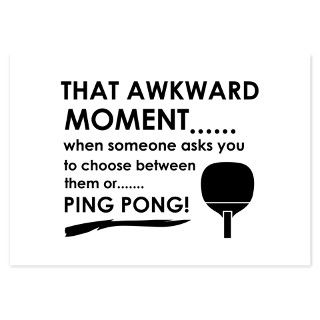 Awkward moment ping pong designs Invitations by Mammothdesigns