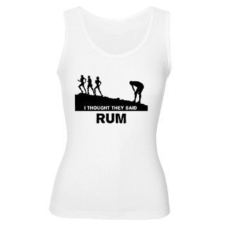 I thought they said rum Womens Tank Top by clevershop123