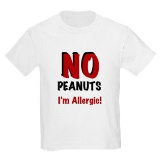 Peanut Allergy T Shirt by peacockcards