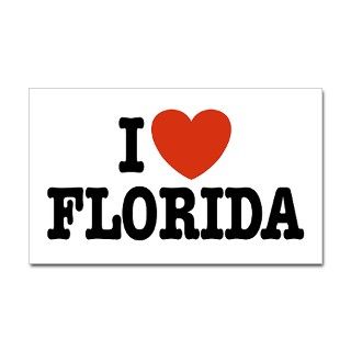 I Love Florida Rectangle Decal by plentyotees