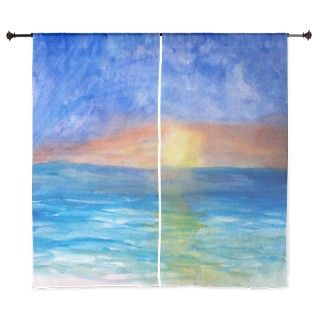 Ocean Beach Sunset Curtains by bythebeach