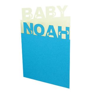 personalised new baby congratulations card by urban twist