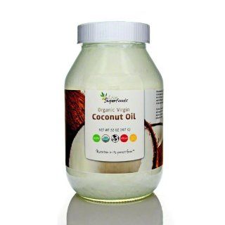 Live Superfoods Raw Virgin Coconut Oil   32 oz Health & Personal Care