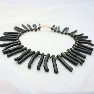 black coral gold necklace by m by margaret quon