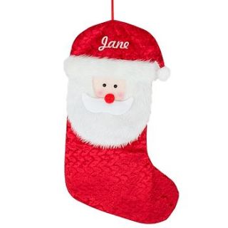 personalised santa claus stocking by hope and willow
