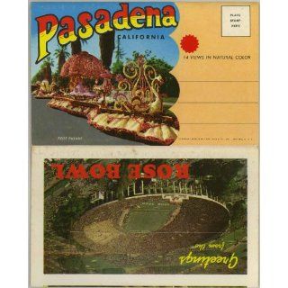 Pasadena California (1950's Souvenir Postcard Folder) Mary Chesrown, Rose Bowl Books