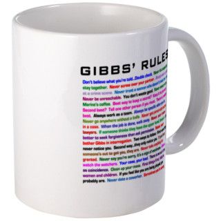 NCIS Gibbs Rules Mug by KinnikinnickToo