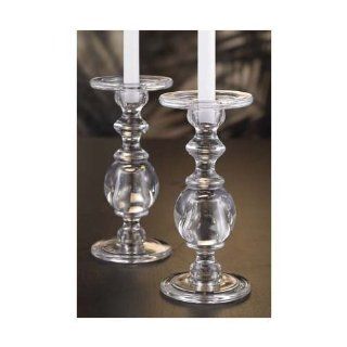 Fifth Avenue Crystal Glass Candle Holders, Set of 2  