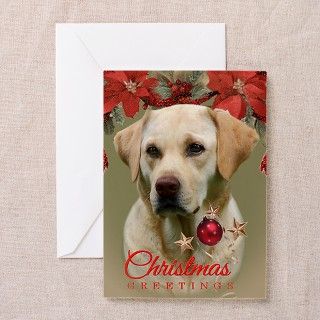 YELLOW LAB CHRISTMAS GREETINGS Greeting Card by Admin_CP6222460