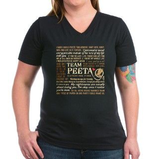 Team Peeta Catching Fire Quotes [l] Shirt by nskiny