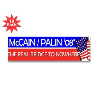 McCain Palin Bridge to Nowhere Bumper 10 pk by 907972