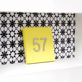hacienda house number plate by kelly contemporary