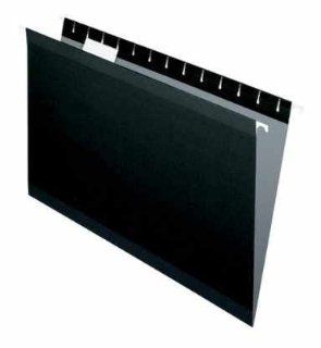 Pendalfex 4153 1/5 Black Hanging File Folder Black Legal Fifth Cut Tabs 