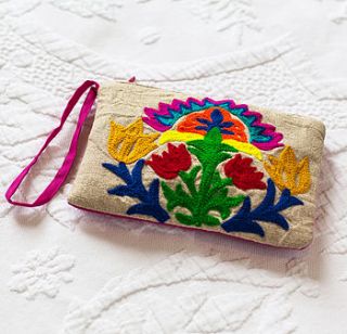 folk flower coin purse by anusha