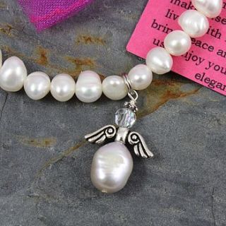 pearls of wisdom angel bracelet by nest